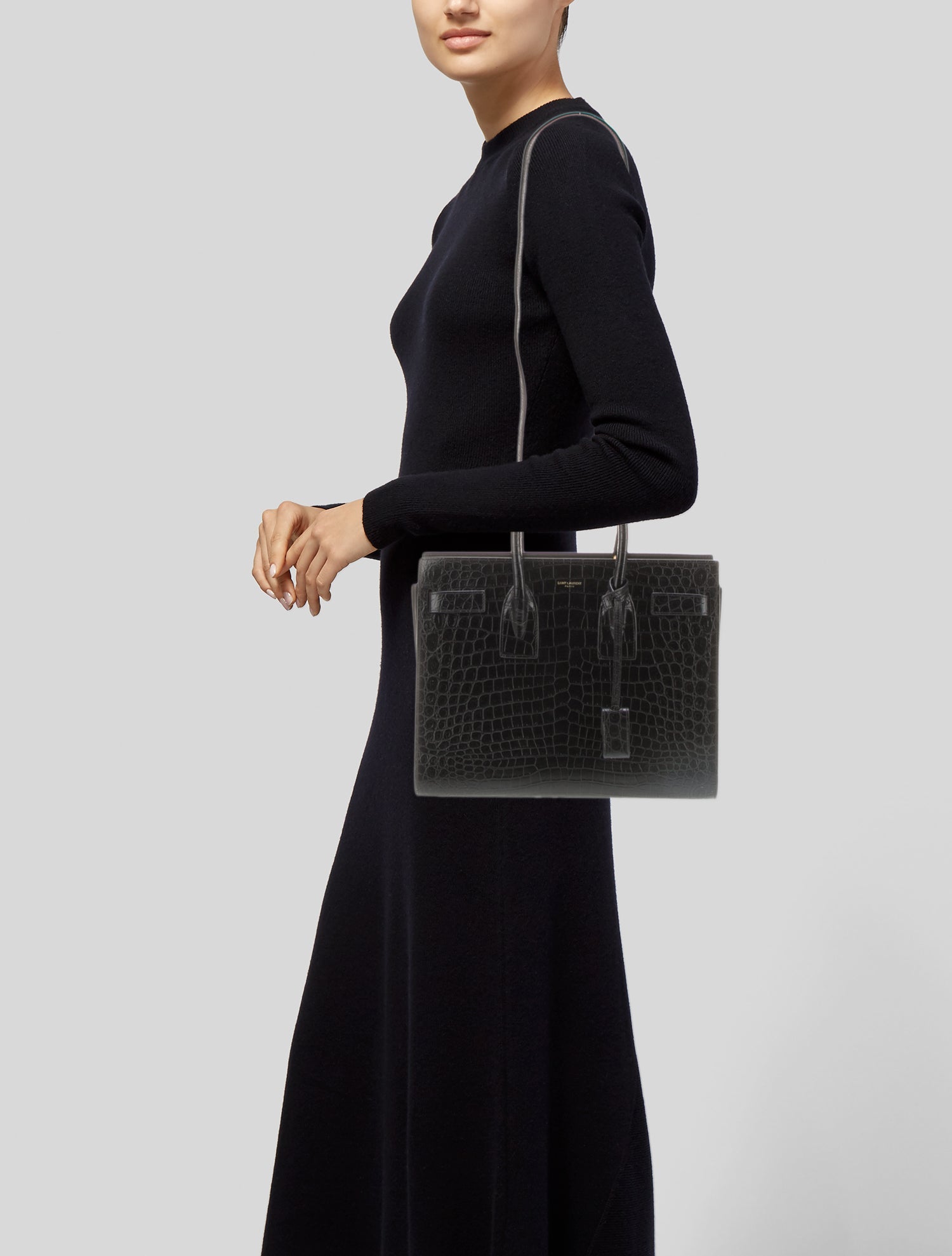 Saint Laurent Leather Sac De Jour Small